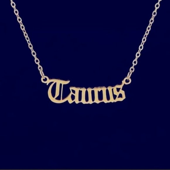 12 Astrological Letter Pendants Gold Necklace 925 - Picture 4 of 13